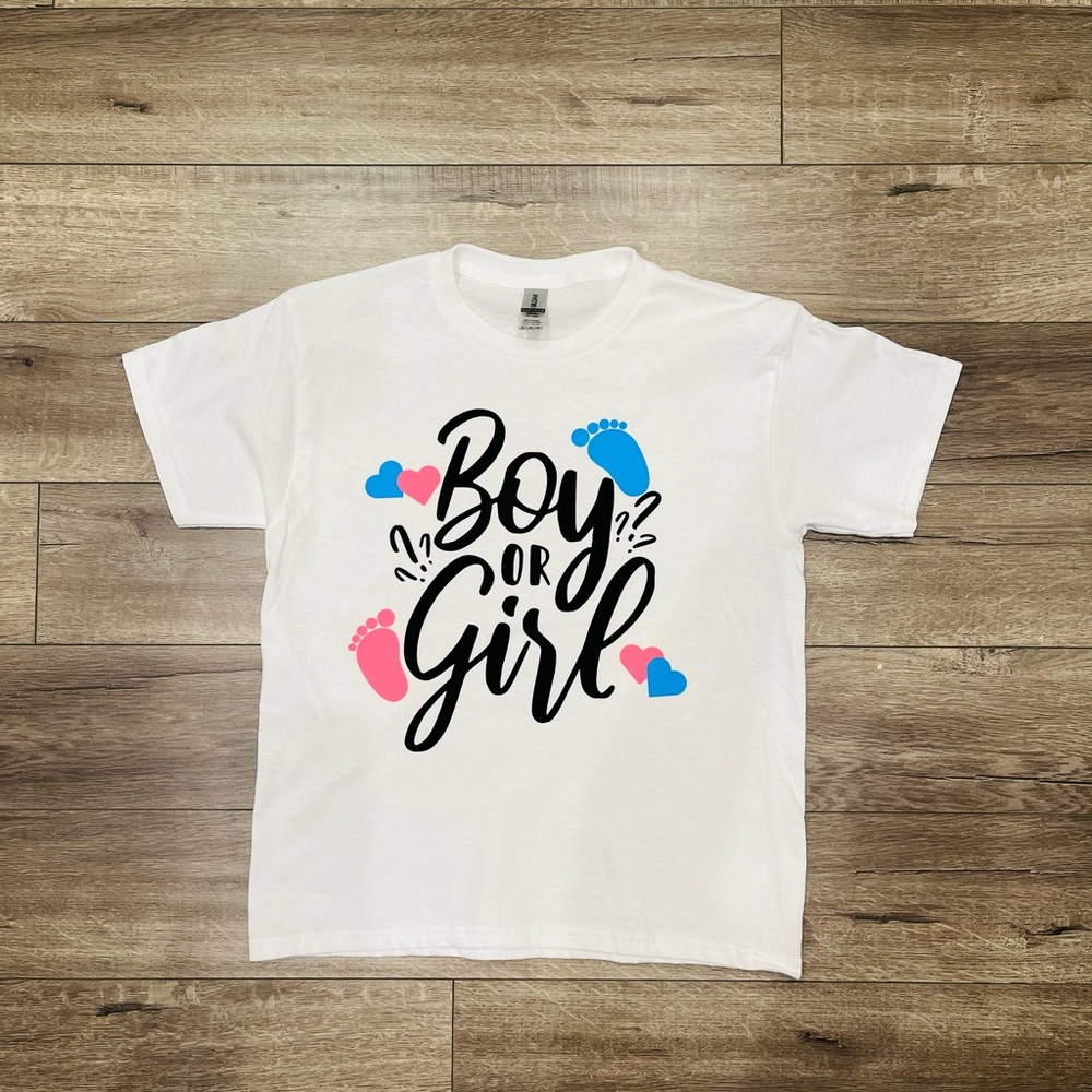 Gender Reveal Shirts, Girl Or Boy, Shirts, Reveal Par… Gem